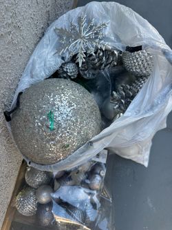 Silver Christmas Ornaments/decor