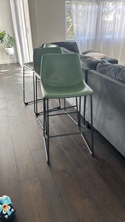 Green barstools