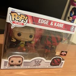 Funko Pop! Vinyl WWE Edge and Kane 2 Pack Special Edition Rare AEW Champion NEW