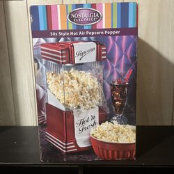 Nostalgia 50s Style Hot Air  Popcorn Popper.