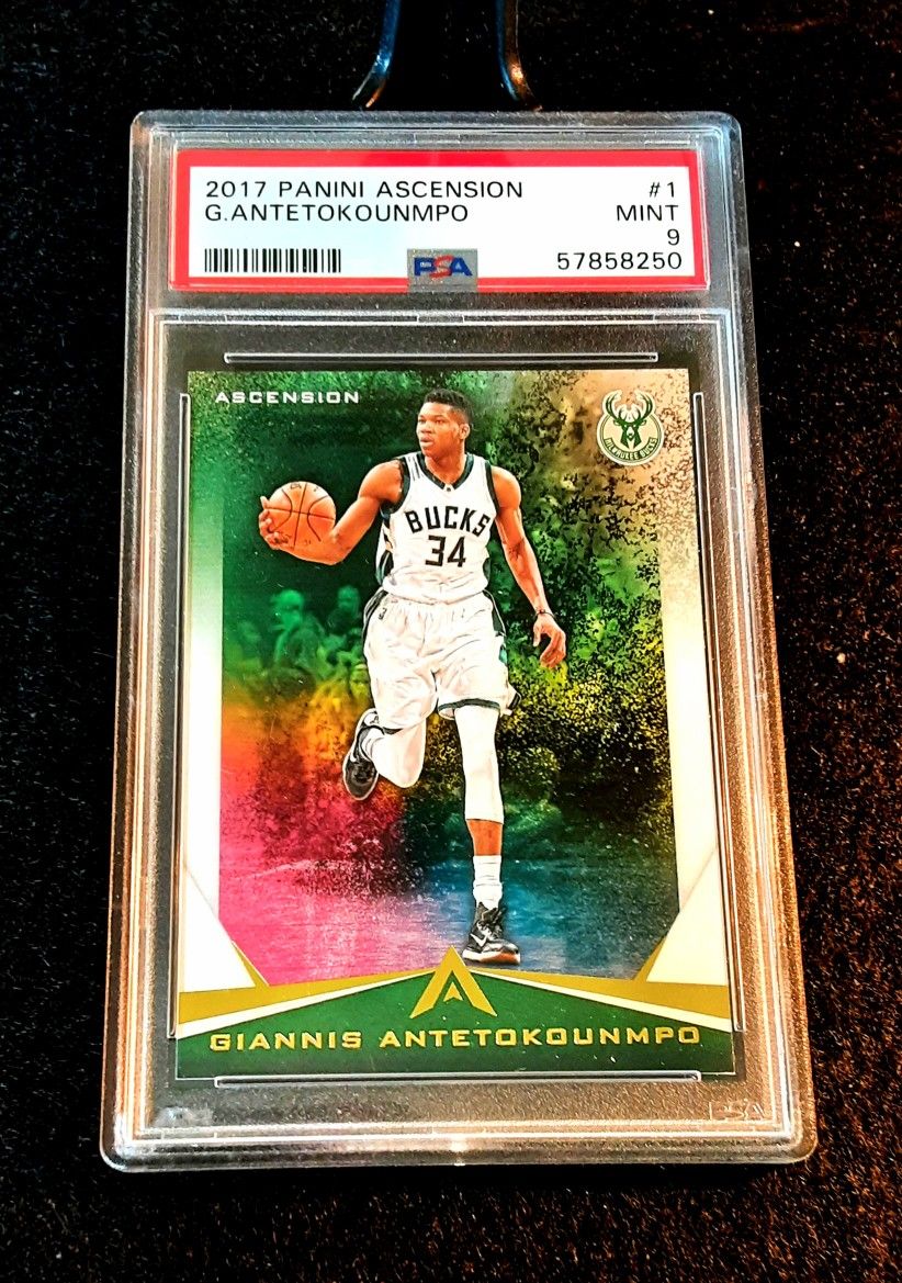 Giannis Antetokoumpo 2017-18 Ascension Basketball PSA 9 MILWAUKEE BUCKS NBA