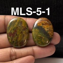 Multi-Stone Mix Shape Gemstone Cabochon-2Pc Lot-MLS-5-1