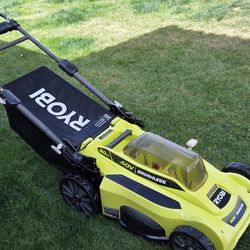 40V Ryobi Lawn Mower And Weed Eater 