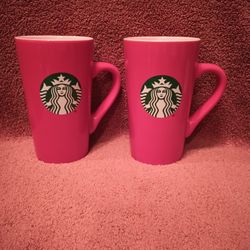Starbucks 2024 Red, Tall, Ceramic Coffee Mugs Cup, 16 oz.