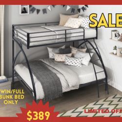 TWIN OVER FULL BUNK BED 