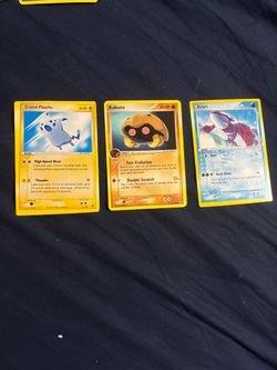 Crystal Pikachu, Kabuto, Kyogre