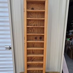 Solid wood 10 shelf cabinet