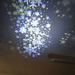 Christmas Projector Lights Outdoor with Remote Control Timer, IP65 Waterproof, Wall Mountable, 14.76ft Cable, Snowflake Projection Lamp for Xmas Holid