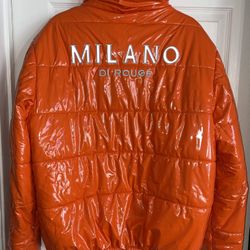 Milano di rouge Coat Men’s Size XL (Orange)