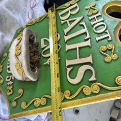 Hot Baths sign
