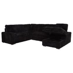 No Down Payment! Brand new U Shape Sleeper Sectional Storage Couch, Free Shipping 