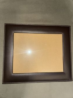 Brown leather picture frame 8 x10 picture size New Never Used