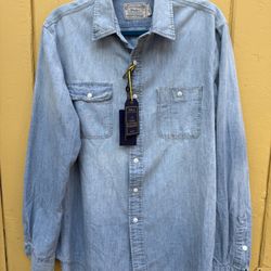 Ralph Lauren Men's Size Large Denim Shirt