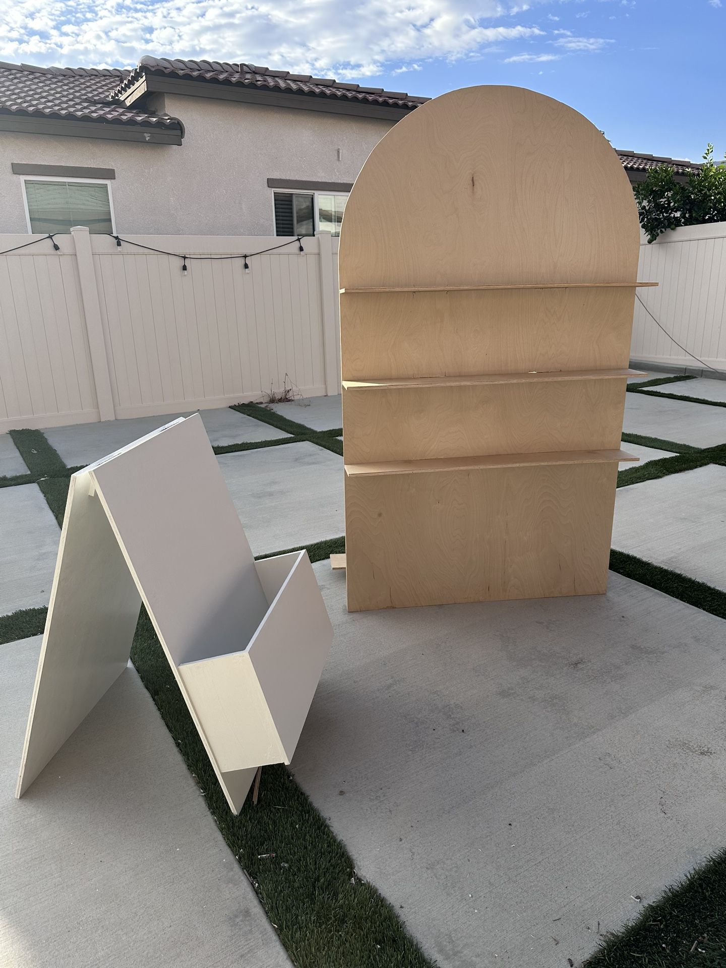 Party Arch and Floral Box Welcome Sign 