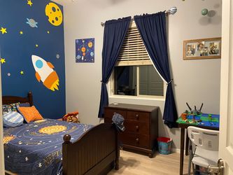 Curtains Blue In Perfect Condition 