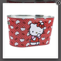 LAST CALL Burr Gift  basket Christmas tub metal basket Hello Kitty Stitch 