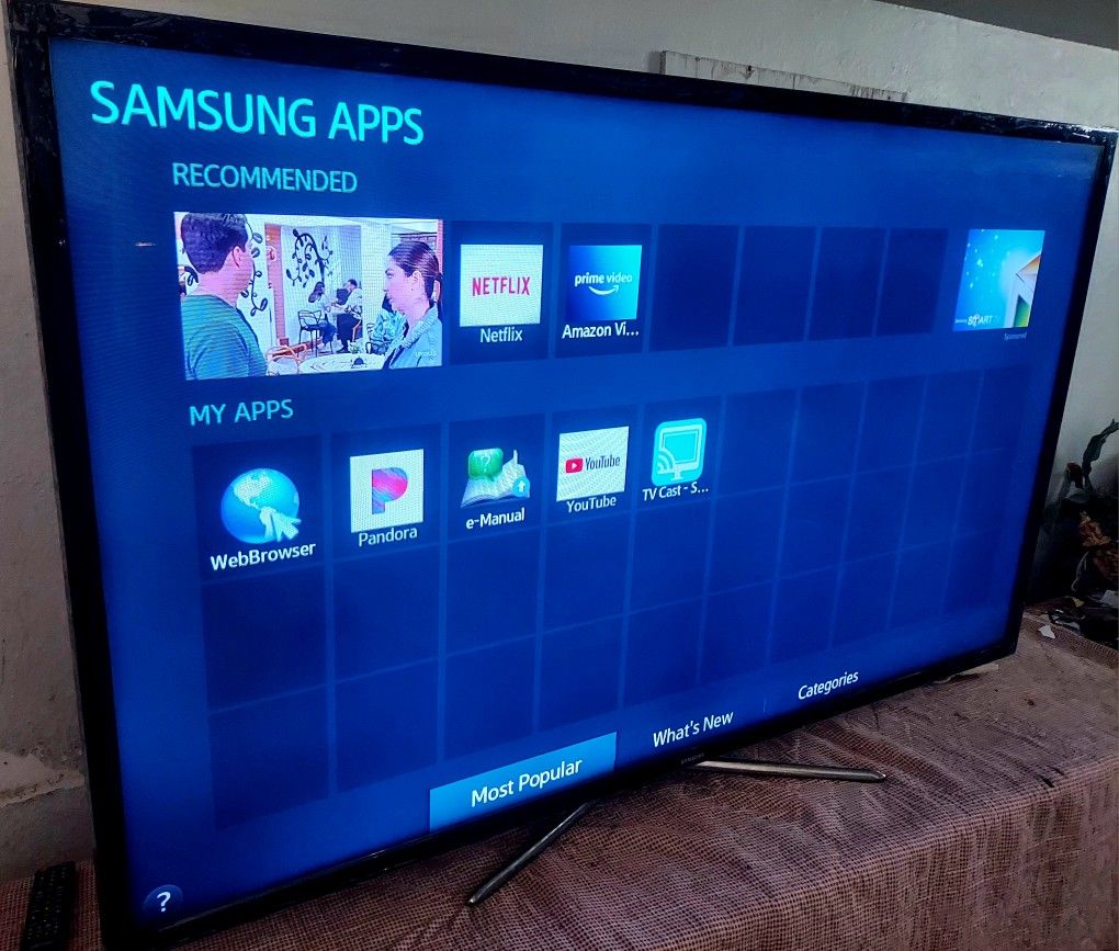 SMART TV SAMSUNG 65" LED WITH SCREEN MIRRORING 🟥( NEGOTIABLE )🟩