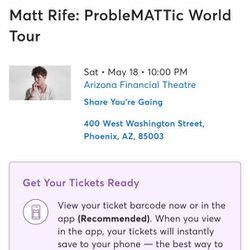 Matt Rife Phoenix Arizona Saturday May 18