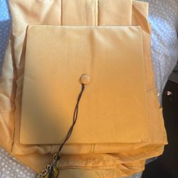 Yellow Cap And Gown 
