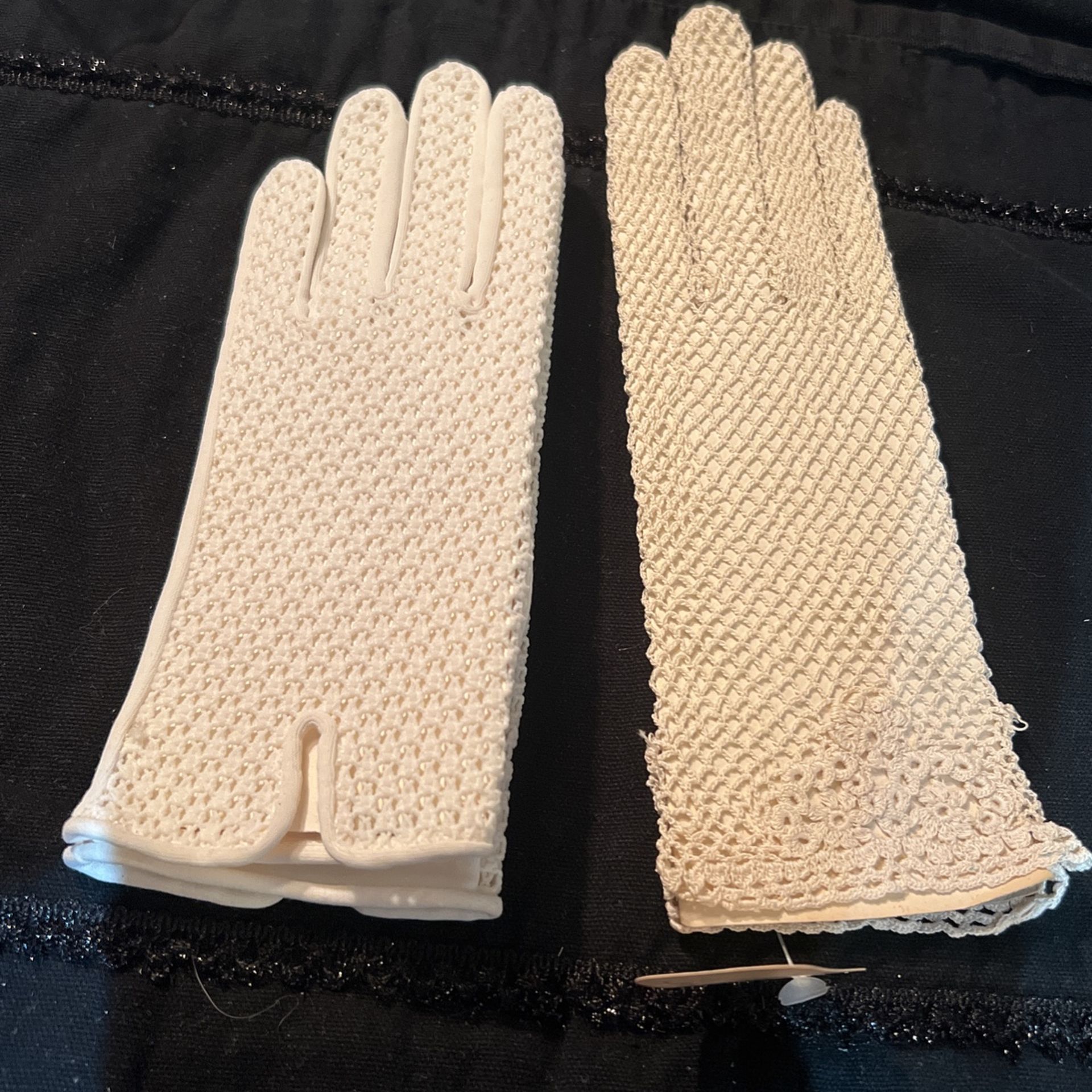 Fishnet Ivory Gloves
