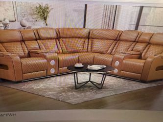 Power reclining sectional on Sale