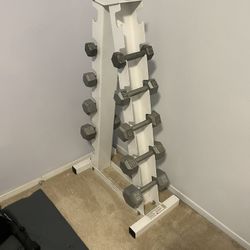 Dumbbell Set With Rack