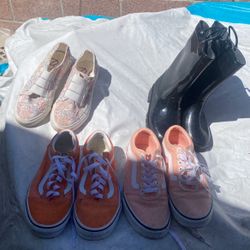 Kids Shoes Size 7 (Black Rain Boots Sz 5