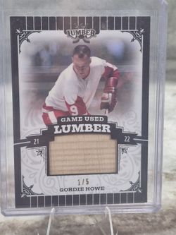 Gordie Howe Lumber/# Card Lot