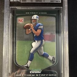 Matthew Stafford Rookie Football Card