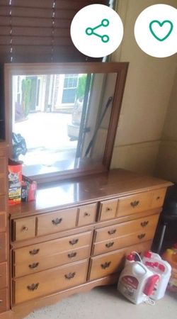 Dresser and mirror 