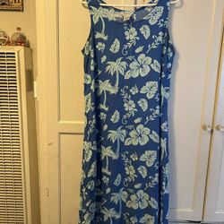 Vintage Jennifer Moore Hawaiana Maxi Dress Sz Small