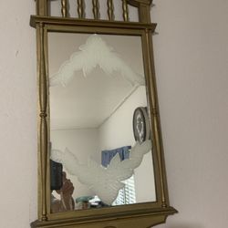 Vintage Wood Mirror