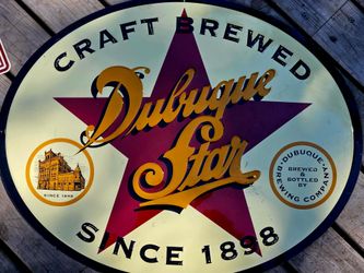 Dubuque Star Brewery Tin Tacker