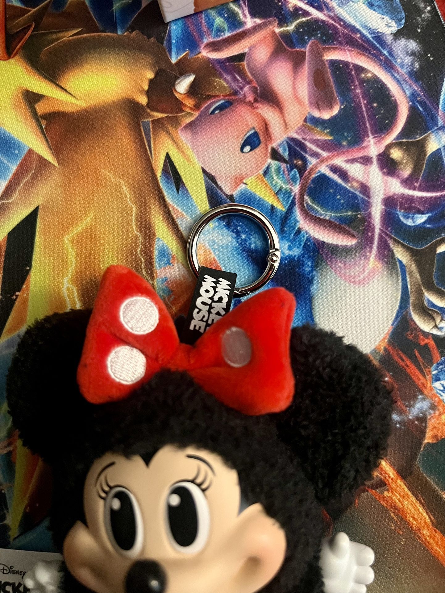 Pop Mart Disney Mickey Family Together Series Plush Keychain Minnie Toys