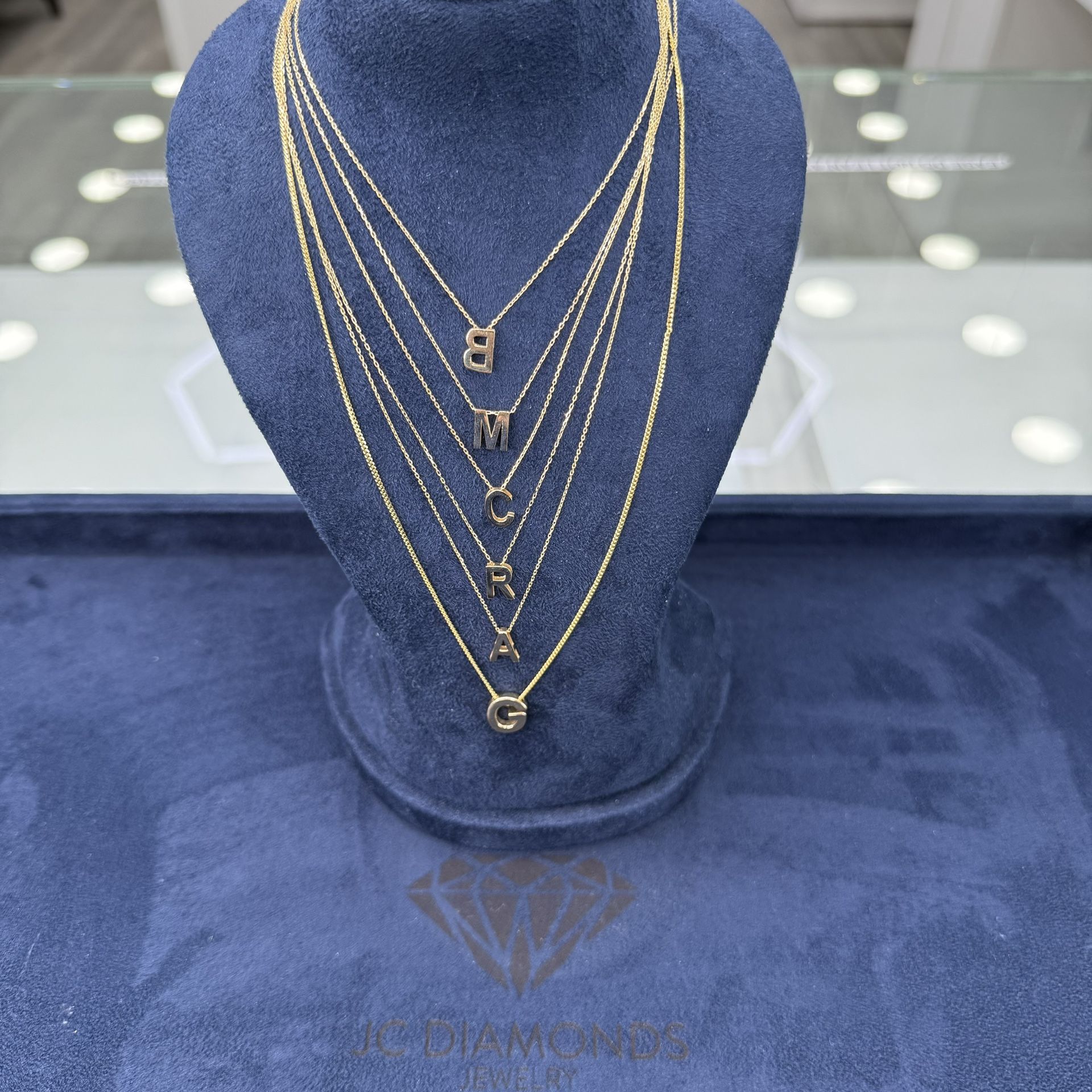 Chain And Pendant 14k Gold Initial Letter