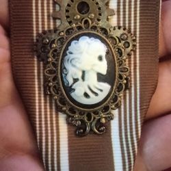 Skull Bone Metal Pin 