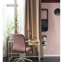 Ikea Laptop table, white/glass39 3/8x14 1/8 "