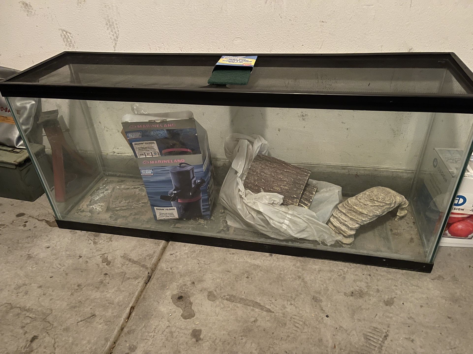 55 Gallon Aquarium And Stand