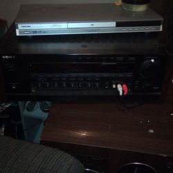 Sony Stereo Receiver Works Good With 2 Speakers In The Pictures. Excellent House System Loud And Knocks Hard $75