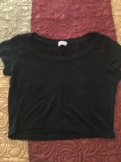 Black crop top