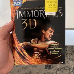 Immortals 3D Blu-ray DVD