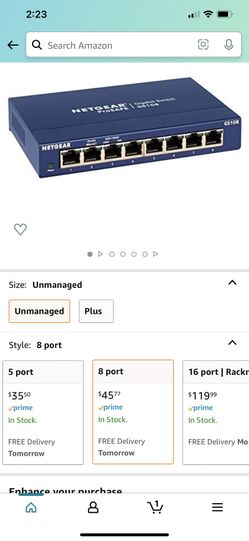 Netgear GS108 Gigabit Switch WiFi Modem Router