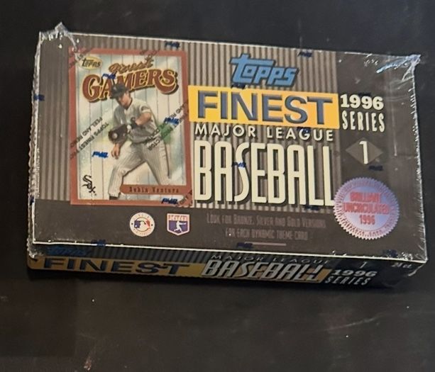 1996 Topps Finest Baseball Series 1 sealed box. $150
