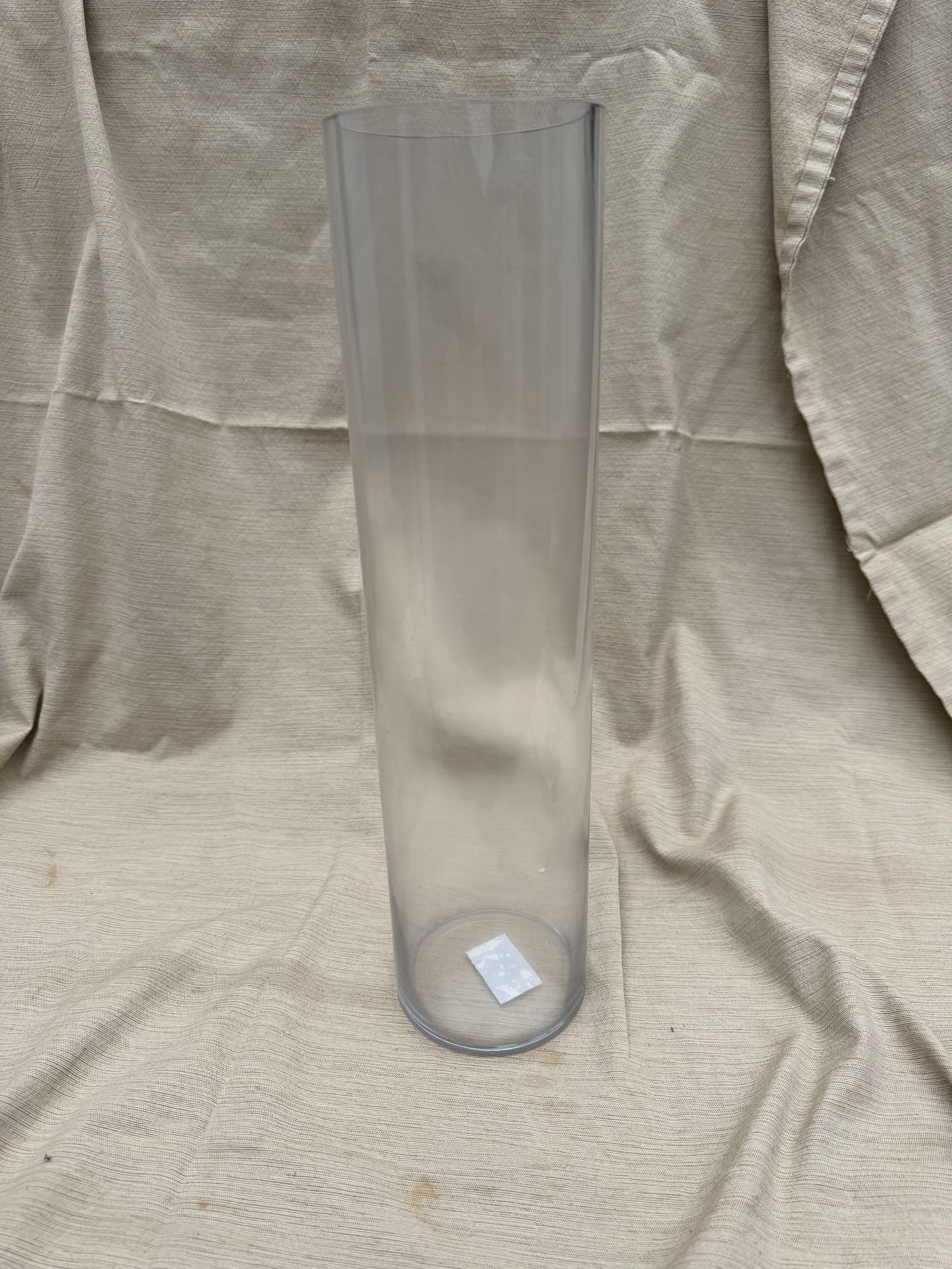 Tall Cylinder Clear Vase . See Pictures for Dimensions. 2 Available at $8 Each