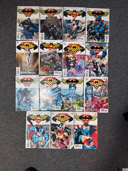 DC Comics Trinity Comic Book Lot – 15 Issues – Batman, Superman & Wonder Woman