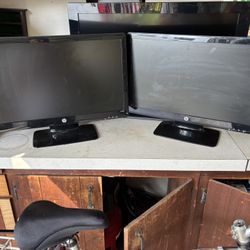 2 HP 24” Computer Monitors