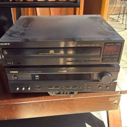 Yamaha Receiver & Sony 5disc On