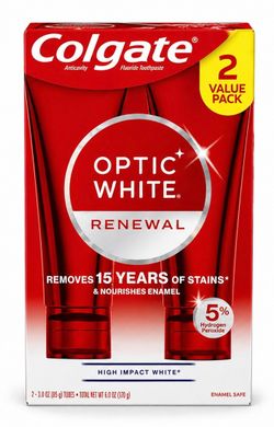 Colgate Optic White Renewal Whitening Toothpaste 2-Pack