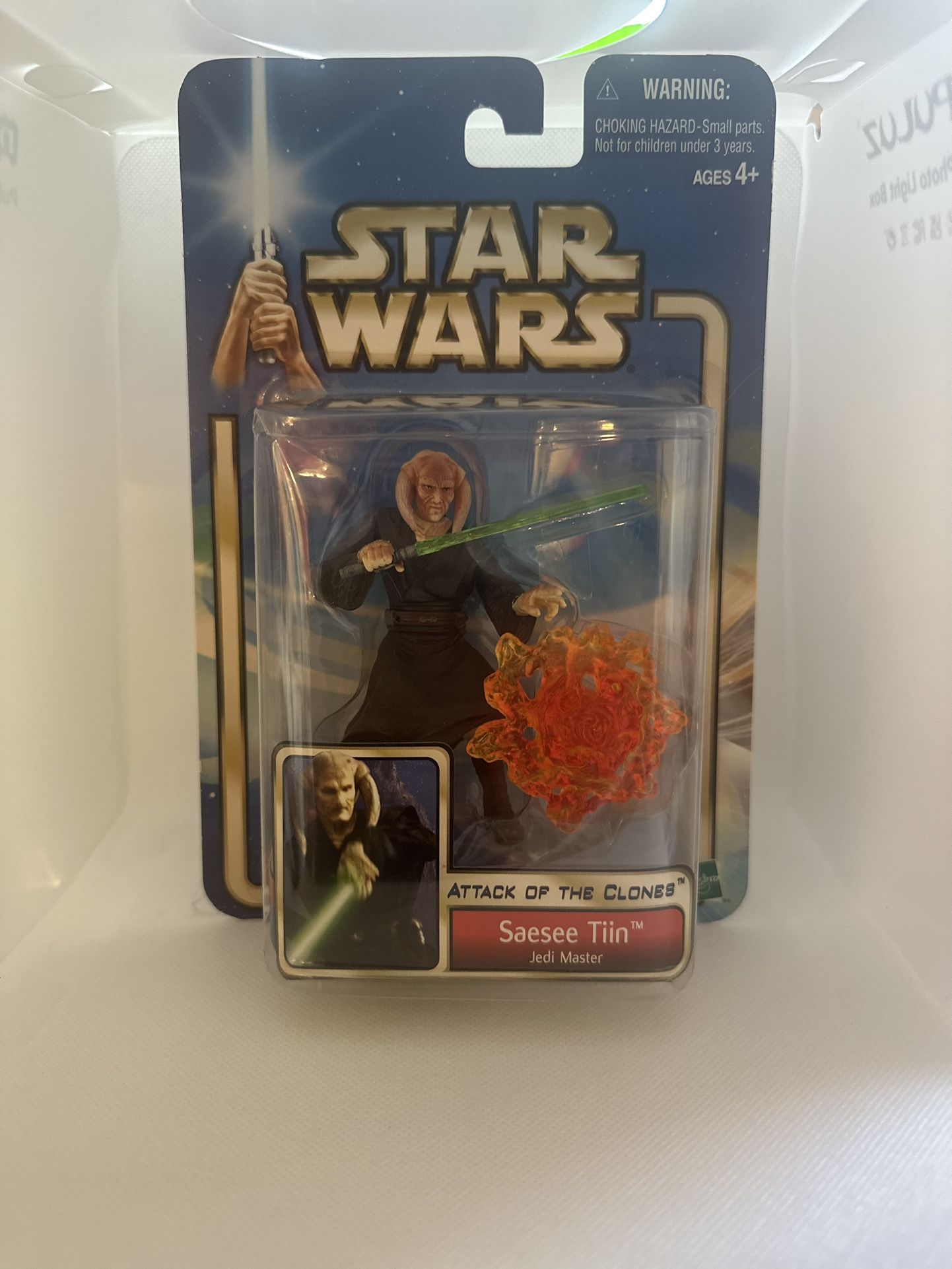 Star Wars Attack Of The Clones SAESEE TIN Jedi Master figure Hasbro (2002)