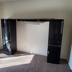 Black Entertainment Center TV Stand